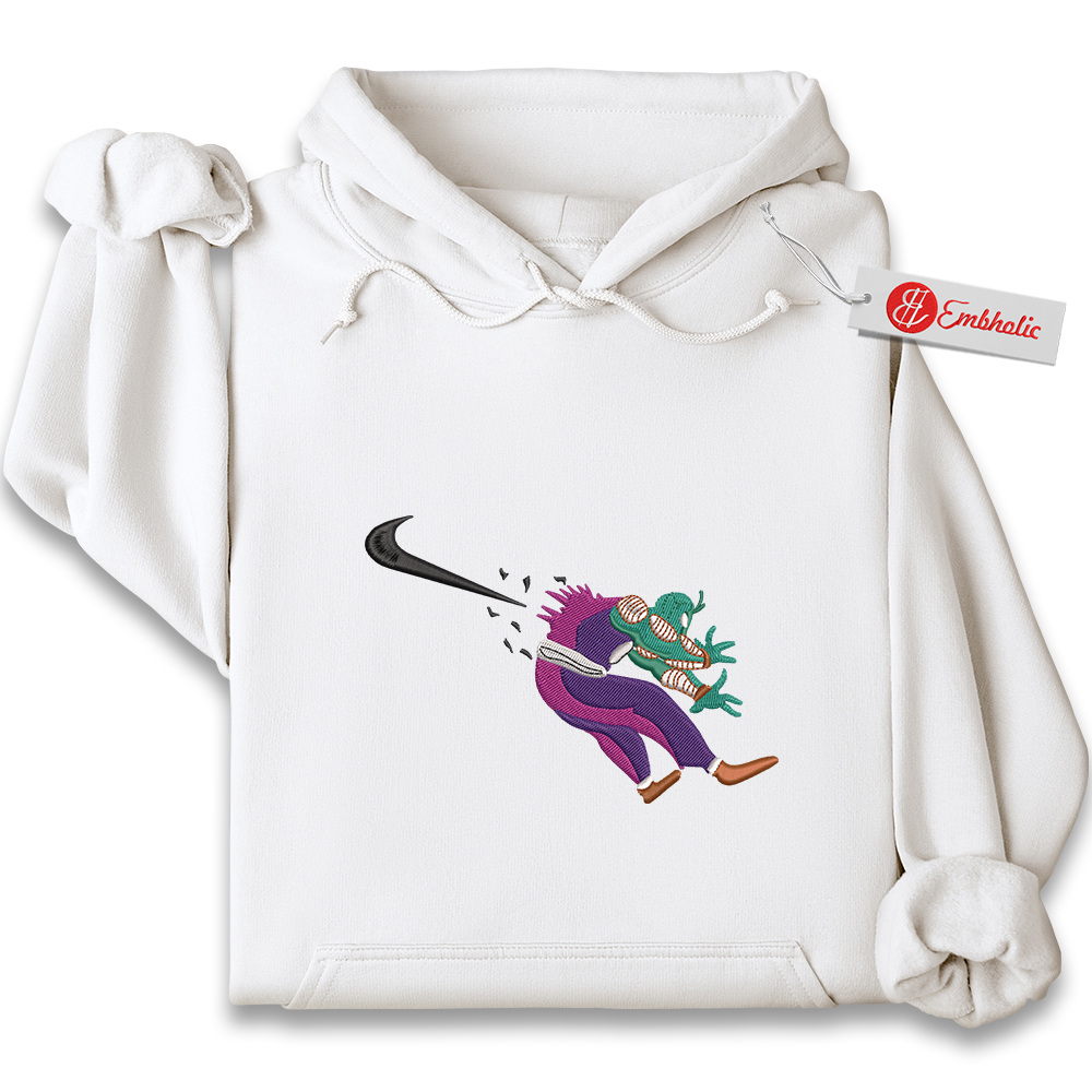 Piccolo Embroidered Hoodie, Dragon Ball Shirt, Anime Embroidered Hoodie Piccolo Embroidered Hoodie, Dragon Ball Shirt, Anime Embroidered Hoodie