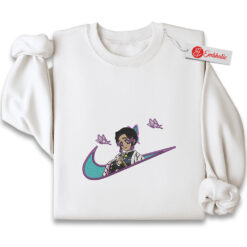 Kocho Shinobu Embroidered Sweatshirt, Demon Slayer Shirt, Anime Embroidered Sweatshirt