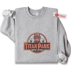Attack On Titan Embroidered Sweatshirt, AOT Shirt, Anime Embroidered Sweatshirt