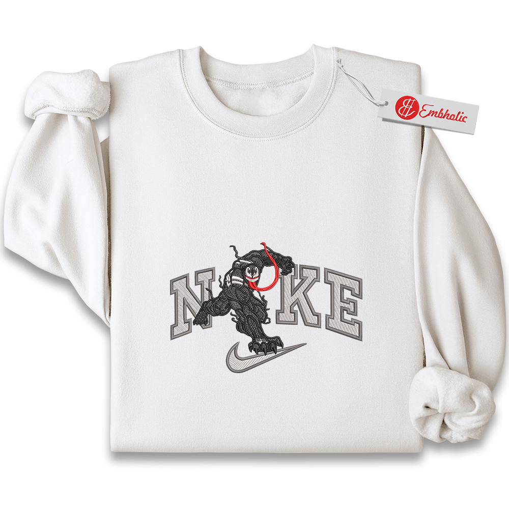 Venom Embroidered Sweatshirt, Venom Shirt, Marvel Comics Embroidered Sweatshirt