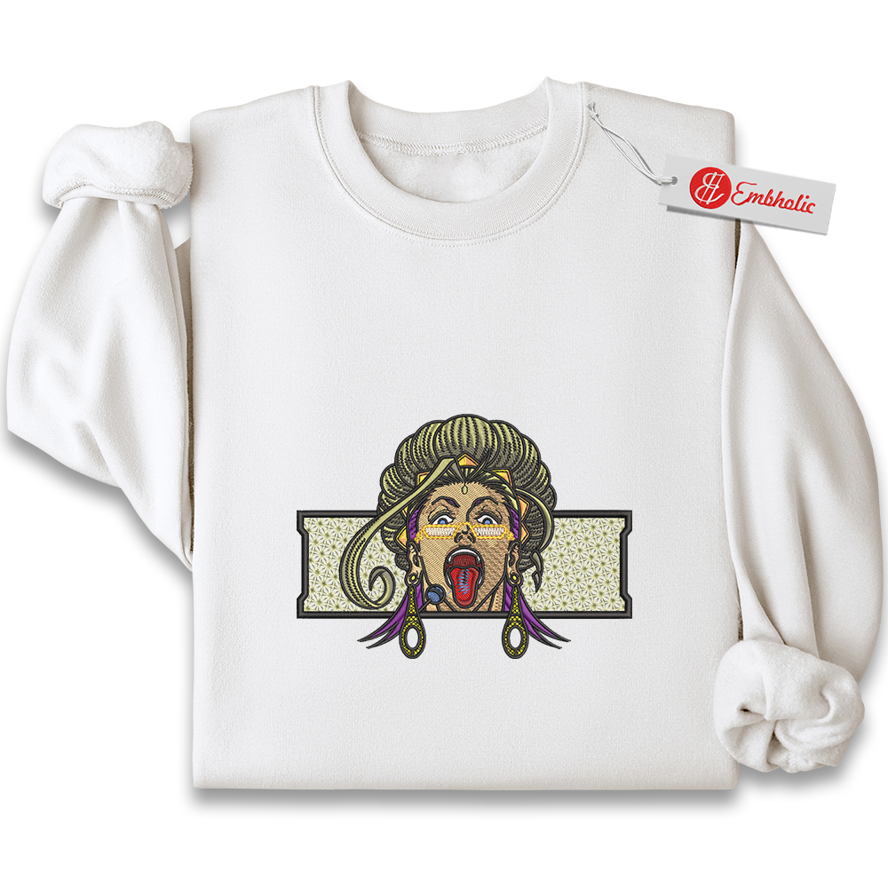 Buddha Embroidered Sweatshirt, Record of Ragnarok Shirt, Anime Embroidered Sweatshirt